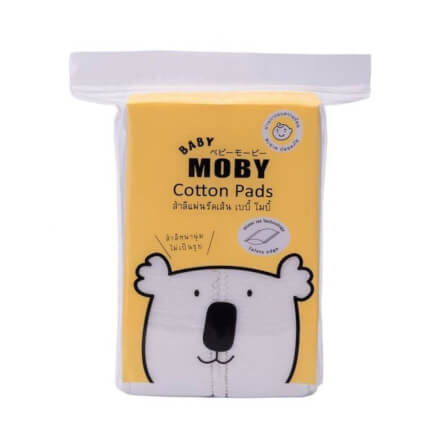 สำลีแผ่นรีดเส้น Cotton Pads BABY MOBY 50 กรัม_0